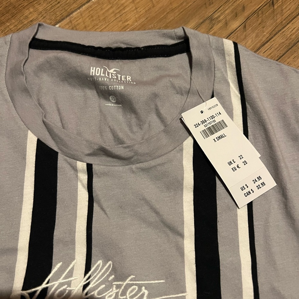 Hollister shirt mens XS new with tags